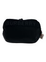 【中古】BURBERRY◆ウエストバッグ/ナイロン/BLK/無地【バッグ】