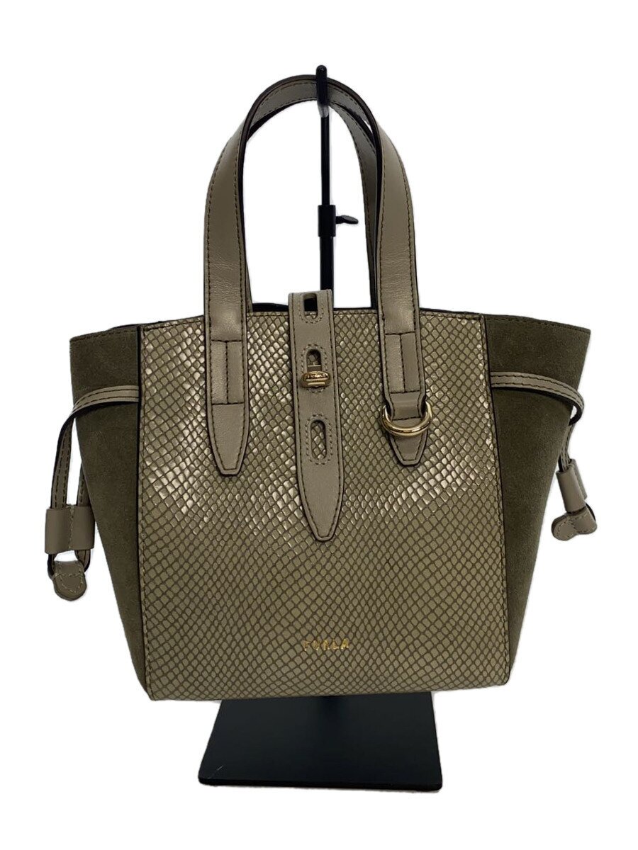Furla - 【中古】FURLA◆ショルダーバッグ/レザー/GRY/アニマル/BX0425 M7Y00 1 007【バッグ】
