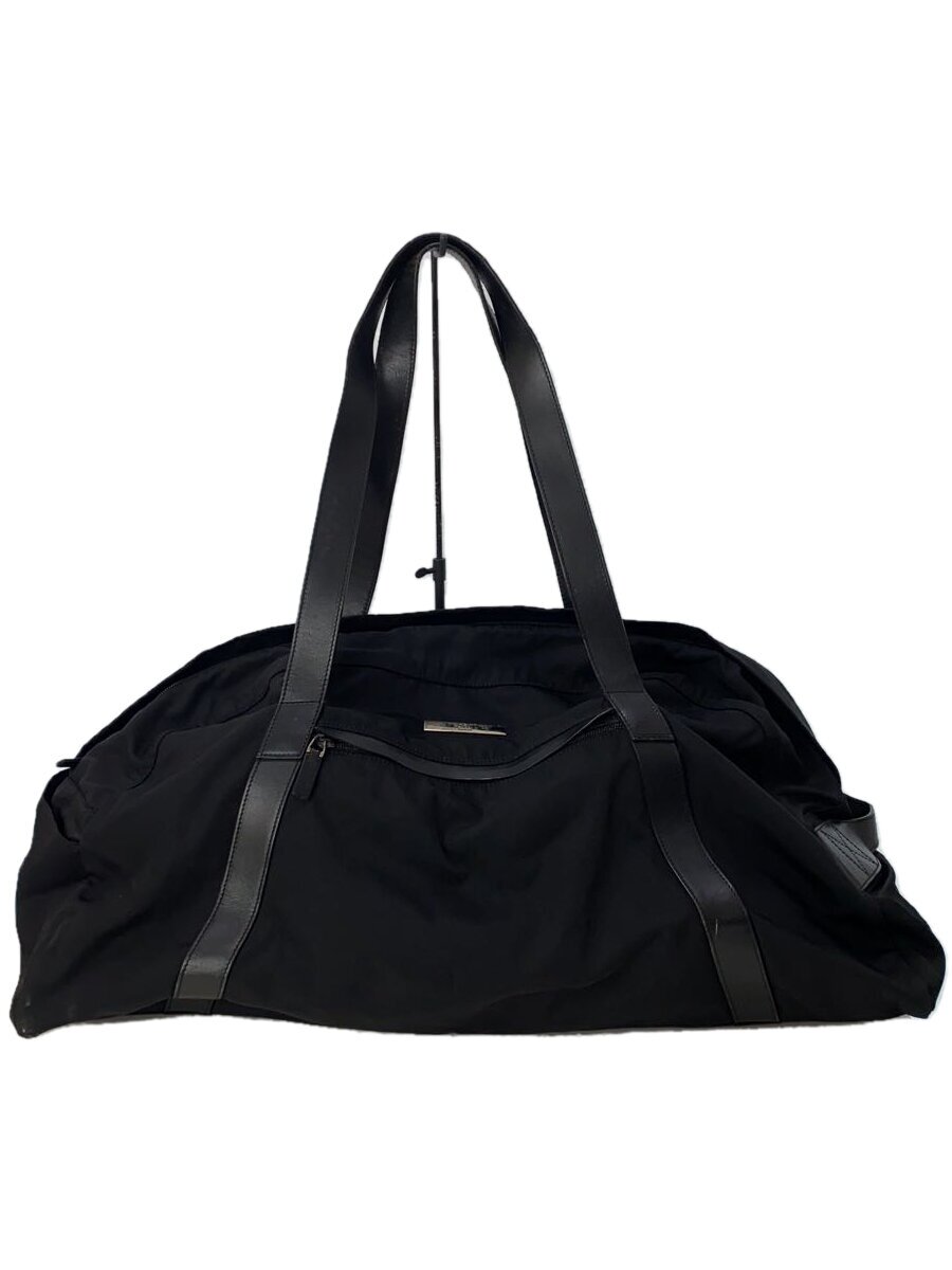 GUCCI - 【中古】GUCCI◆ボストンバッグ/ナイロン/BLK/無地/01204033754/持手破れ・汚れ・スレ有【バッグ】