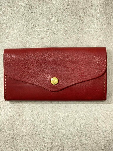 【中古】Cham/長財布/レザー/RED/無地/レディース【服飾雑貨他】 【中古】Cham/長財布/レザー/RED/無地/レディース【服飾雑貨他】
