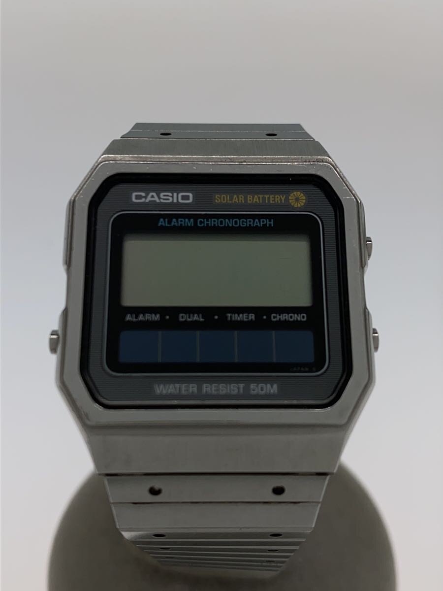 【ブランド】CASIO 【ブランドカナ】カシオ 【型番】 【程度】B 【サイズ】 【メインカラー】 【素材・生地】ステンレス 【キーワード】　　　/ 2026/08/17 セカンドストリート松戸五香店【3874】【中古】CASIO◆ソーラー腕時計/デジタル/ステンレス ブランド CASIO 型番 カラー 柄 素材・生地 ステンレス>色・素材について サイズ >サイズ表示について 実寸（cm） 【腕時計】 ケース縦：3.5 / ケース横：3 / 文字盤縦：2.4 / 文字盤横：2.4 / ケースの厚さ：0.7 / バンド幅：1.4 / 手首周り：15.5 【その他】 その他サイズ：/ 商品は　セカンドストリート松戸五香店の店頭にて販売しております。商品に関するお問合わせは、お電話(TEL:047-386-0281)にて、問合わせ番号：2238740406723をお伝えください。 配送方法やお支払い方法に関するお問い合わせは、サポートセンターまでご連絡をお願いします。 ※お電話の対応は営業時間内のみとなります。お問い合わせフォームでお問い合わせの際はご注文番号をご記入下さい