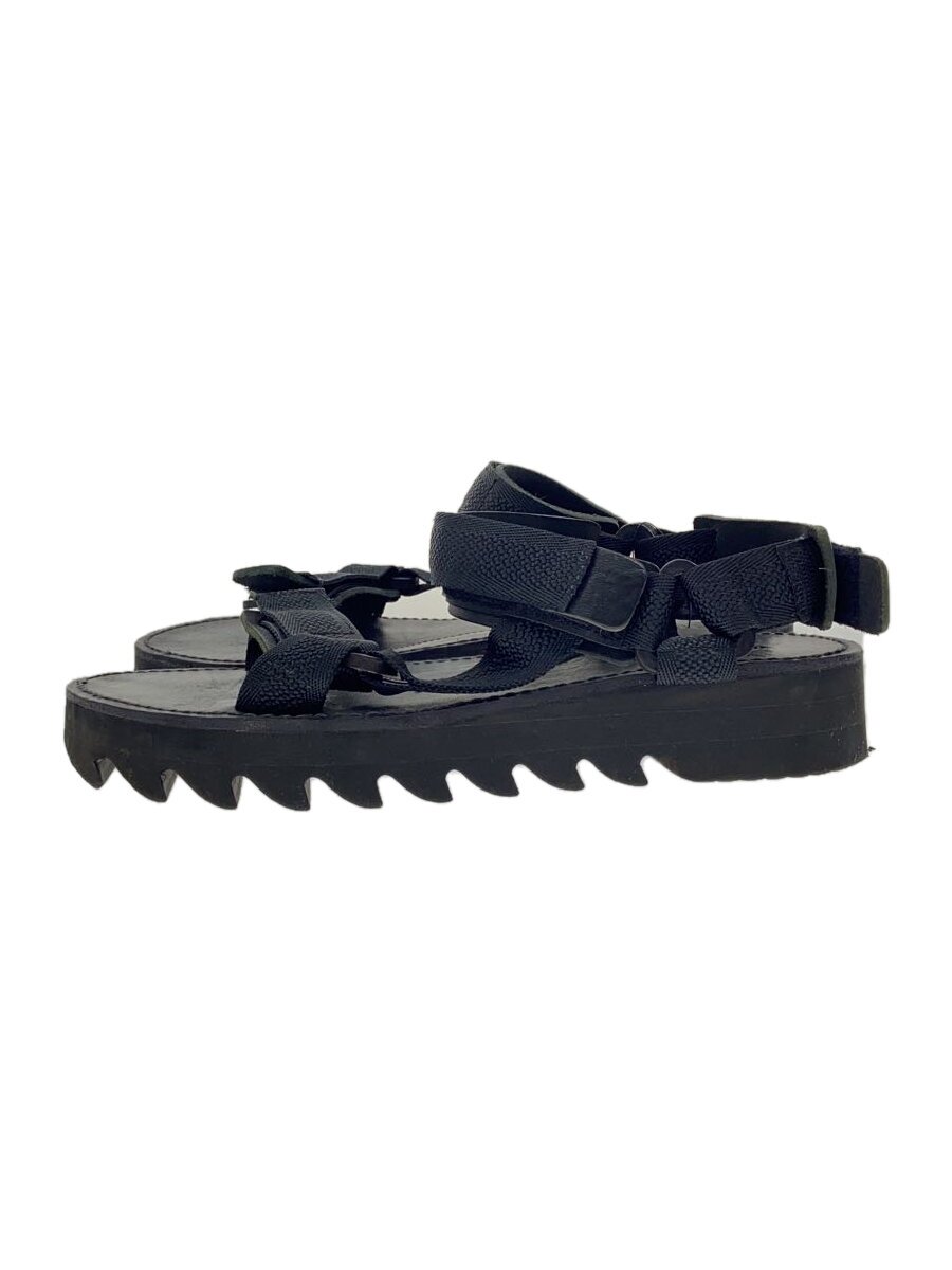 【中古】Hender Scheme◆サンダル/5/BLK/レザー【シューズ】