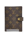 【中古】LOUIS VUITTON◆アジェンダPM_モノグラム_BRW/レザー/BRW/レディース【服飾雑貨他】