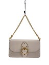 【中古】COACH◆ショルダーバッグ/レザー/BEG/無地/4763【バッグ】