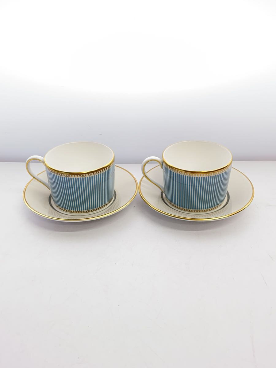 【中古】WEDGWOOD◆ヘリア・ティーカップ&ソーサー/2点セット/BLU/1065297//【キッチン用品】