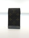 【中古】LOUIS VUITTON◆エテュイ・シガレット_モノグラム_BRW/PVC/BRW/メンズ【服飾雑貨他】