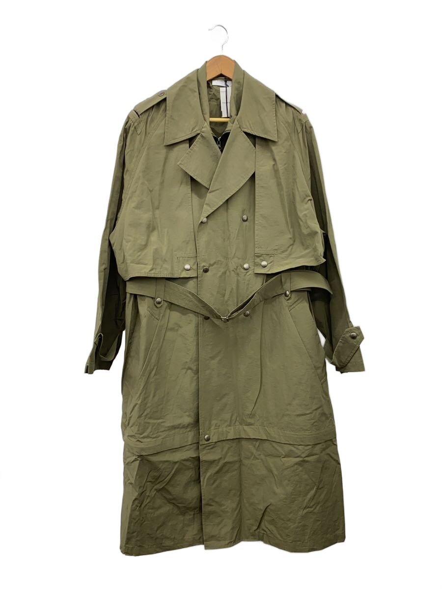 【中古】iroquois◆トレンチコート/2/ナイロン/KHK/776101【メンズウェア】