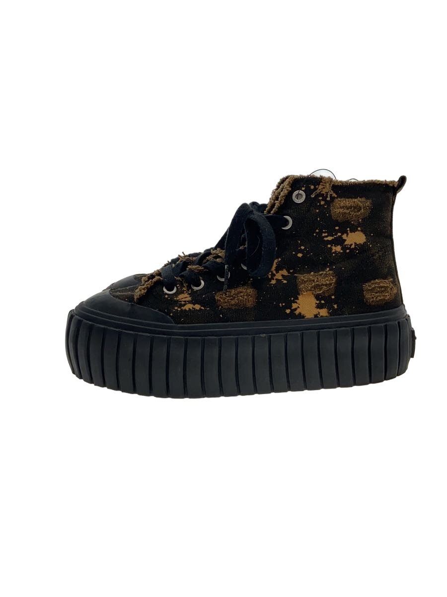 【中古】DIESEL◆ハイカットスニーカー/24.5cm/BLK/f22-06-yul//【シューズ】