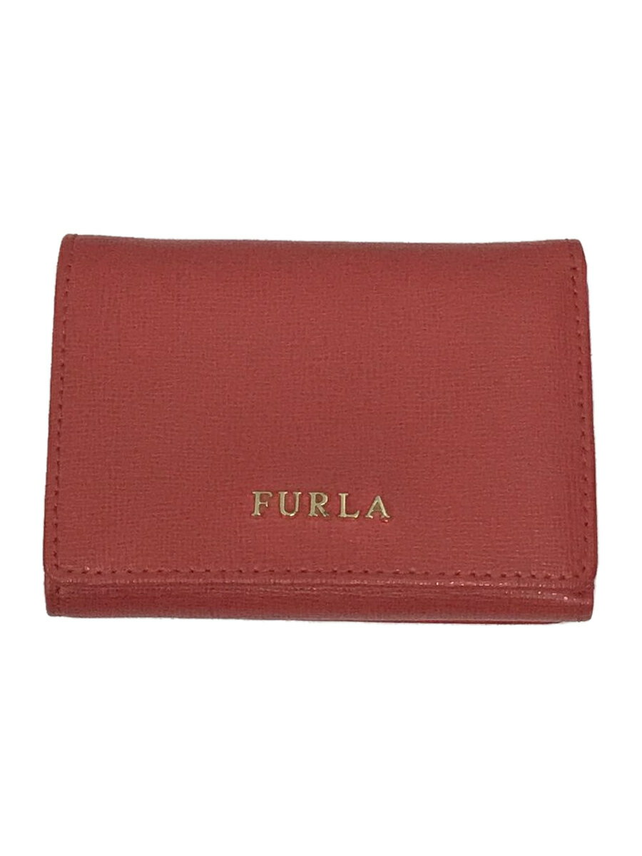 【中古】FURLA◆3つ折り財布/--/BRD/無