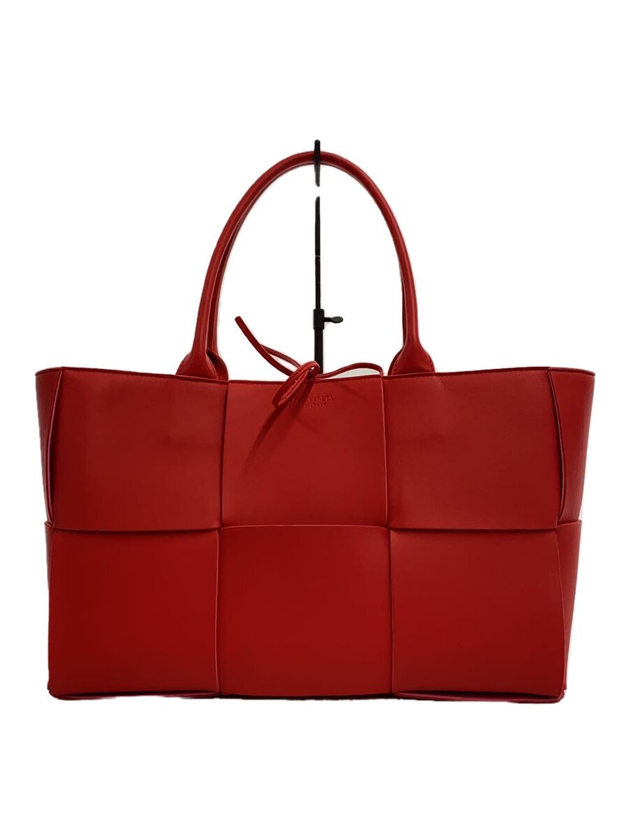 BOTTEGA VENETA - 【中古】BOTTEGA VENETA◆トートバッグ/レザー/RED【バッグ】