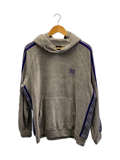 【中古】Needles◆Track Hoody C PE Velour/パーカー/M/コットン/GRY/KP226【メンズウェア】 【中古】Needles◆Track Hoody C PE Velour/パーカー/M/コットン/GRY/KP226【メンズウェア】