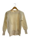 【中古】60s/キルティングスウェット/L/コットン/CRM/無地//【メンズウェア】