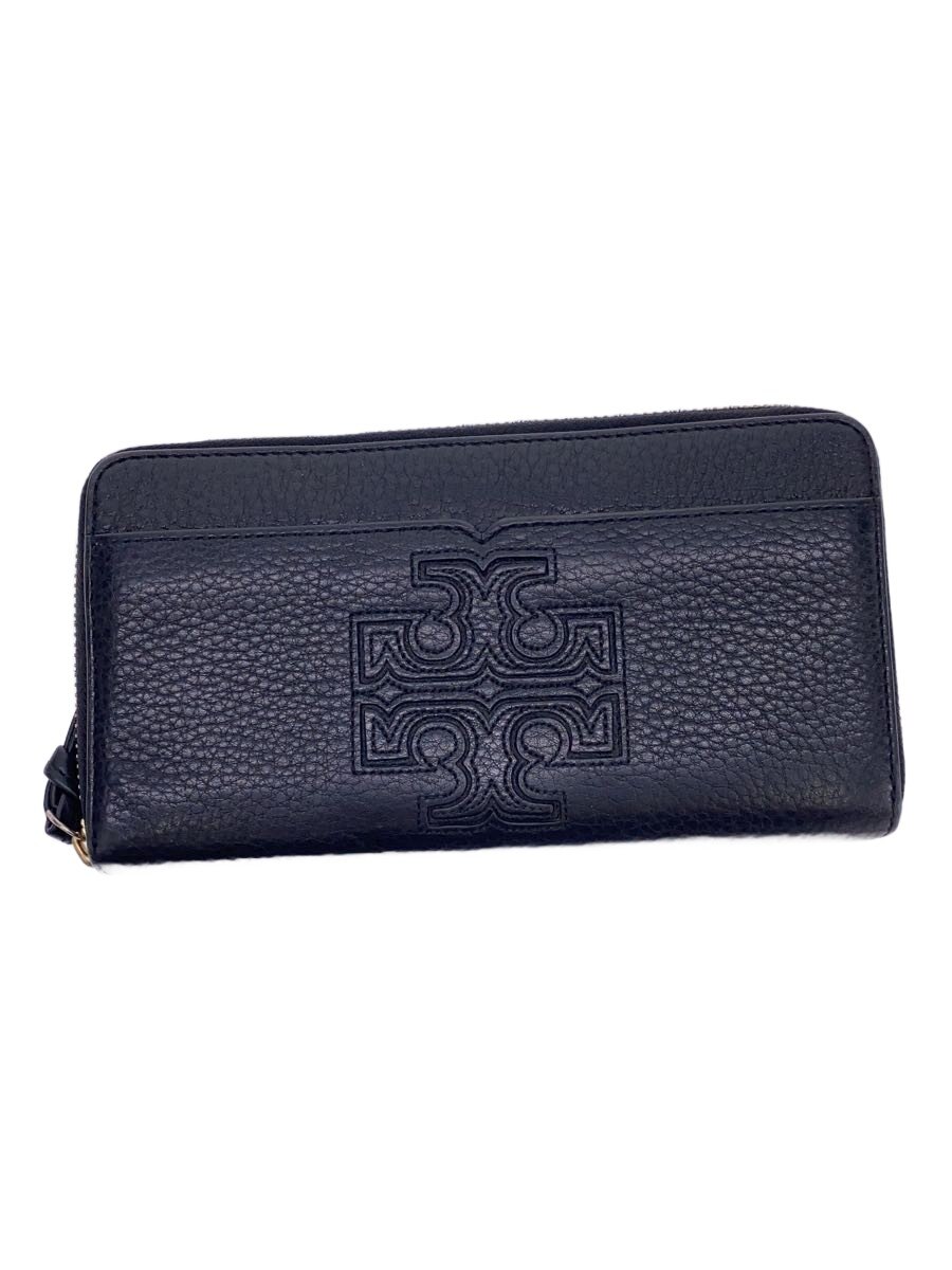【中古】TORY BURCH◆長財布/レザー/BLK/レディース/10005634【服飾雑貨他】