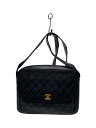 【中古】CHANEL◆ブリリアント マトラッセ/ラムスキン/ショルダーバッグ/レザー/BLK【バッグ】