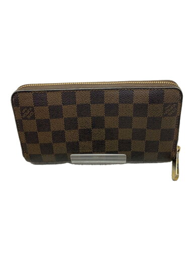 【中古】LOUIS VUITTON◆1)ジッピー・ウォレット_ダミエ・エベヌ_BRW/PVC/BRW/レディース【服飾雑貨他】 【中古】LOUIS VUITTON◆1)ジッピー・ウォレット_ダミエ・エベヌ_BRW/PVC/BRW/レディース【服飾雑貨他】