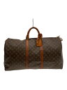 【中古】LOUIS VUITTON◆キーポル・バンドリエール60_モノグラム・キャンバス_ブラウン/PVC/USA製/M41412【バッグ】