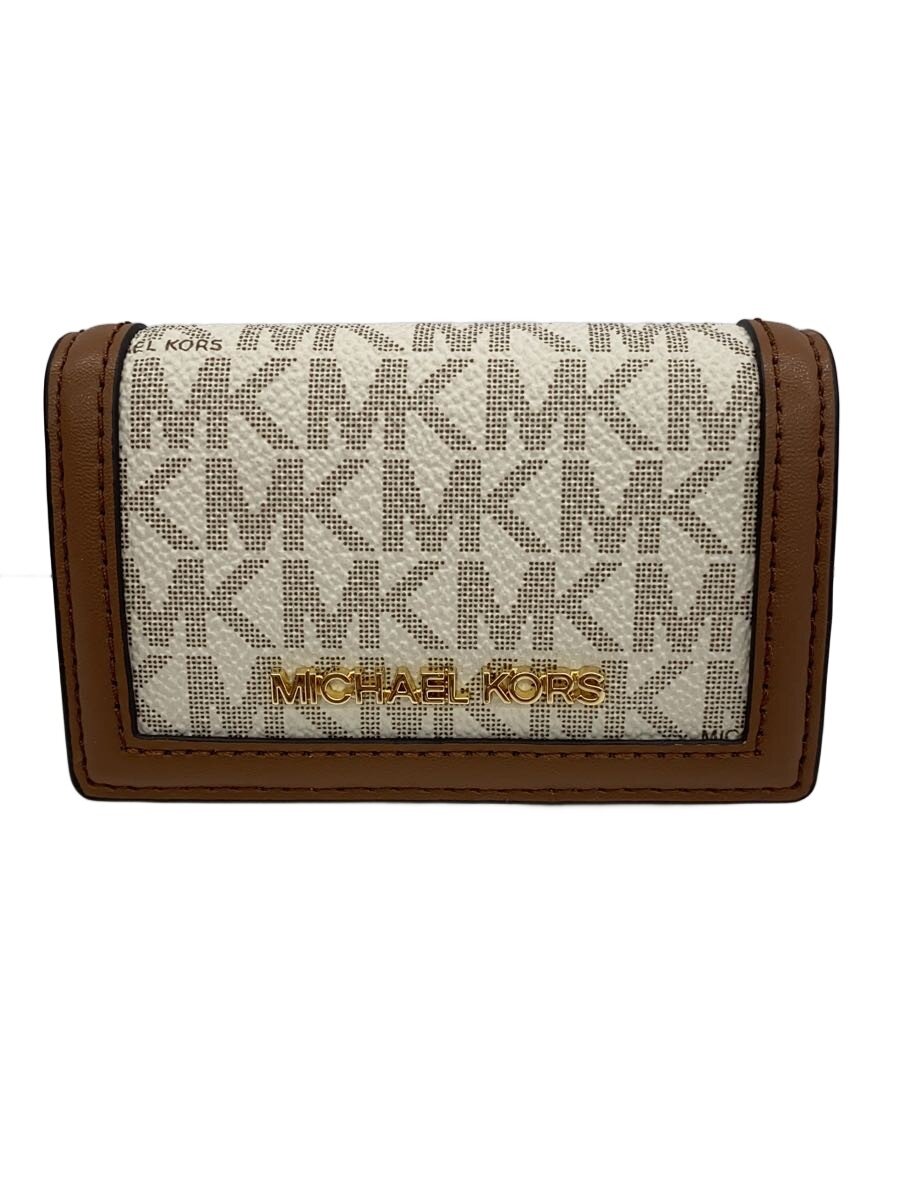 【中古】MICHAEL KORS◆キーケース/--/WHT/総柄/レディース/35F3GTVP5B【服飾雑貨他】