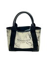 【中古】BALENCIAGA◆ハンドバッグ/キャンバス/WHT/390346//【バッグ】