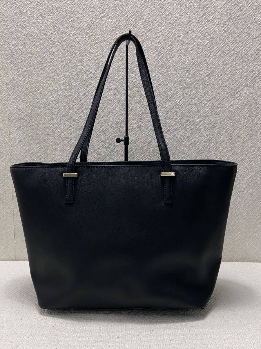 【中古】kate spade new york◆トートバッグ/牛革/BLK/PXRU4545/スレ、キズ汚れ有【バッグ】