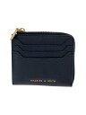 【中古】CHARLES&KEITH◆L字ファスナー財布/フェイクレザー/BLK/レディース//【服飾雑貨他】