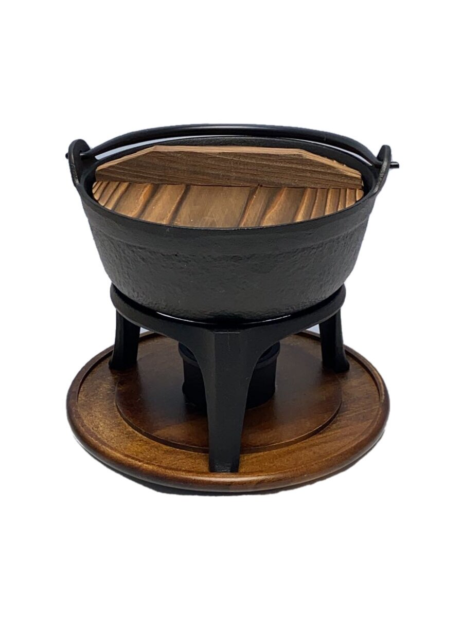 【中古】南部鉄器◆F-18/南部鉄器/及源鋳造 丸鍋 6寸 直火対応【キッチン用品】