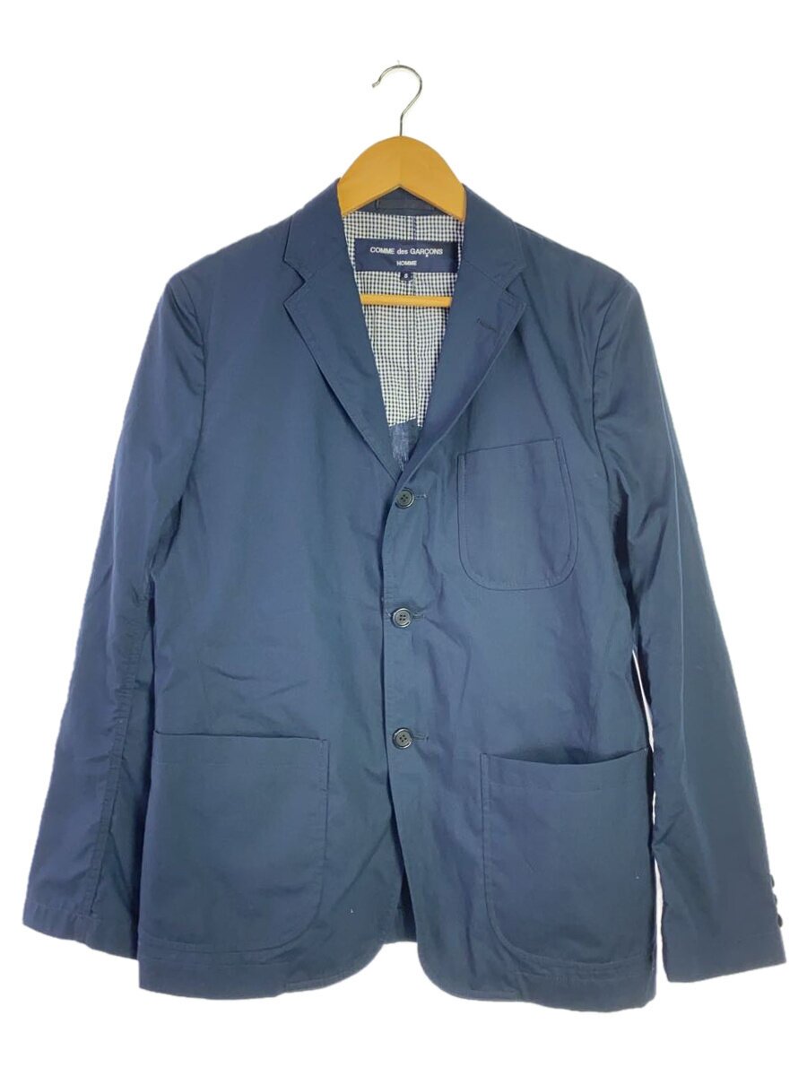 Rakuten - 【中古】COMME des GARCONS HOMME◆24SS/ジャケット 綿ブロード/S/コットン/NVY/HM-J103//【メンズウェア】