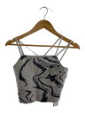 【中古】LE CIEL BLEU◆Jacquard Cami Knit/ベスト/36/レーヨン/GRY/24S61619【レディースウェア】
