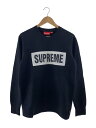 【中古】Supreme◆14SS/Marathon Crewneck/スウェット/S/コットン/ブラック/無地【メンズウェア】