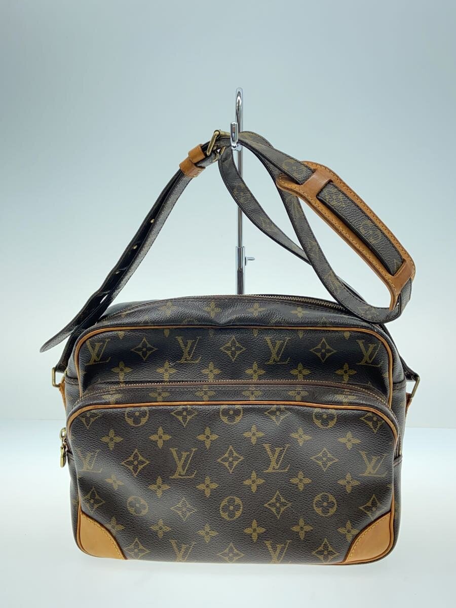 【中古】LOUIS VUITTON◆ナイル_モノグラム・キャンバス_BRW/PVC/BRW【バッグ】