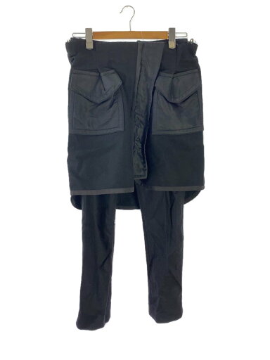 【中古】sacai◆ボトム/2/ウール/BLK/無地/19-04716【メンズウェア】 【中古】sacai◆ボトム/2/ウール/BLK/無地/19-04716【メンズウェア】