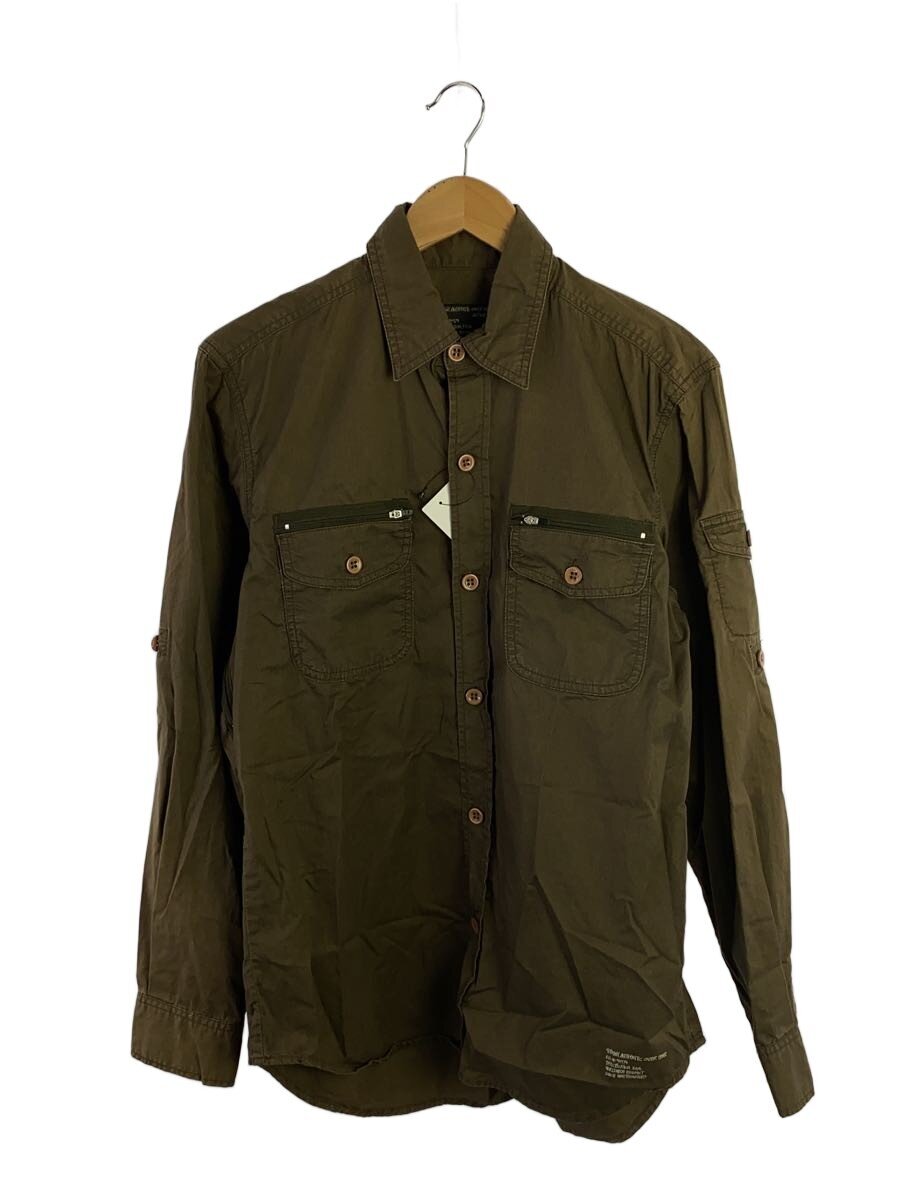 STUSSY◆AUTHENTIC OUTER GEAR/長袖シャツ/M/コットン/KHK