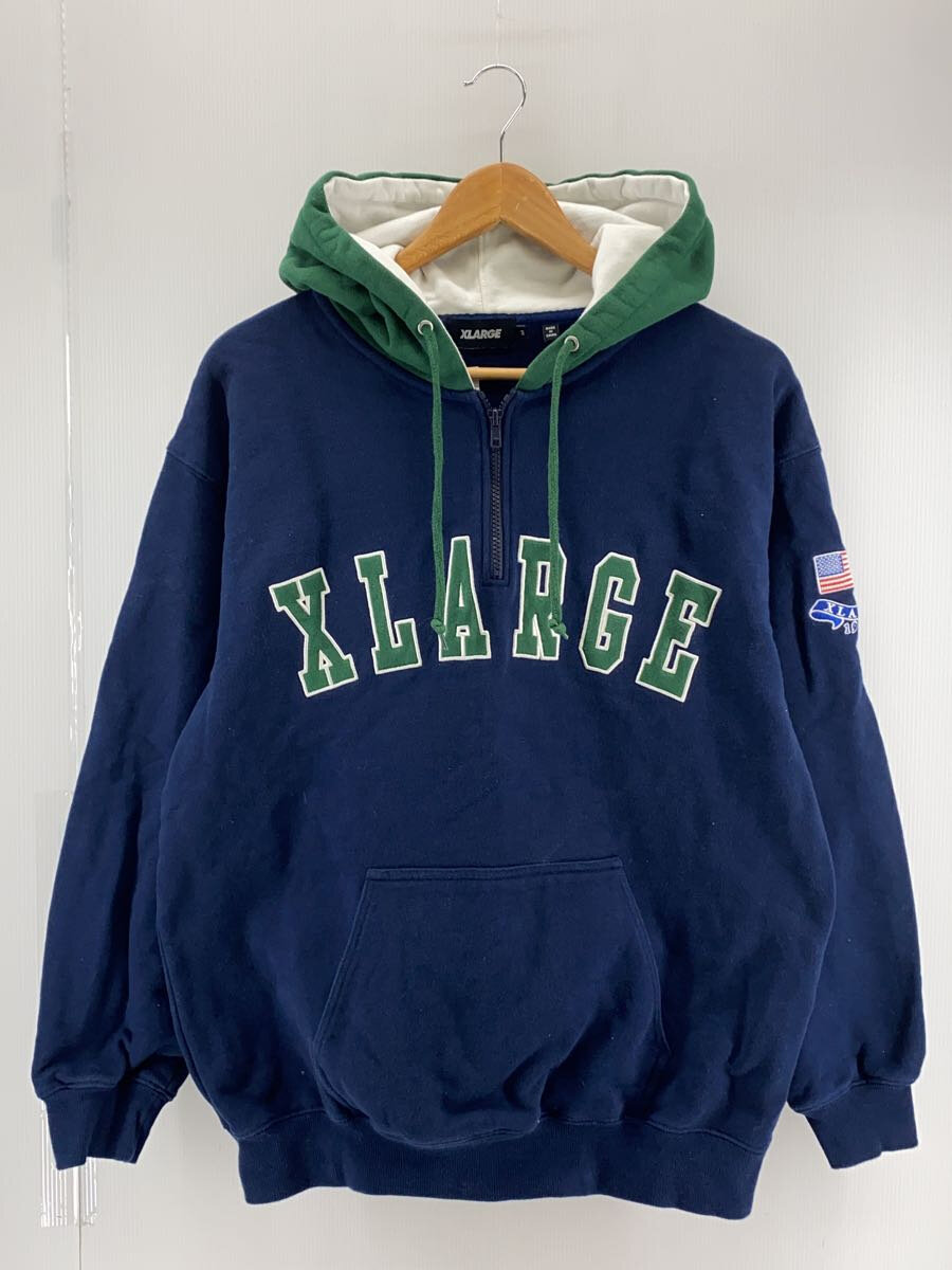 【中古】X-LARGE◆22AW/パーカー/M/コットン/NVY/101223012015【メンズウェア】