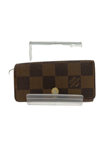 【中古】LOUIS VUITTON◆ミュルティクレ4_ダミエ・エベヌ_BRW/PVC/ブラウン/N62631【服飾雑貨他】 【中古】LOUIS VUITTON◆ミュルティクレ4_ダミエ・エベヌ_BRW/PVC/ブラウン/N62631【服飾雑貨他】