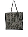 【中古】IAGUCCI/トートバッグ/レザー/BLK/アニマル【バッグ】