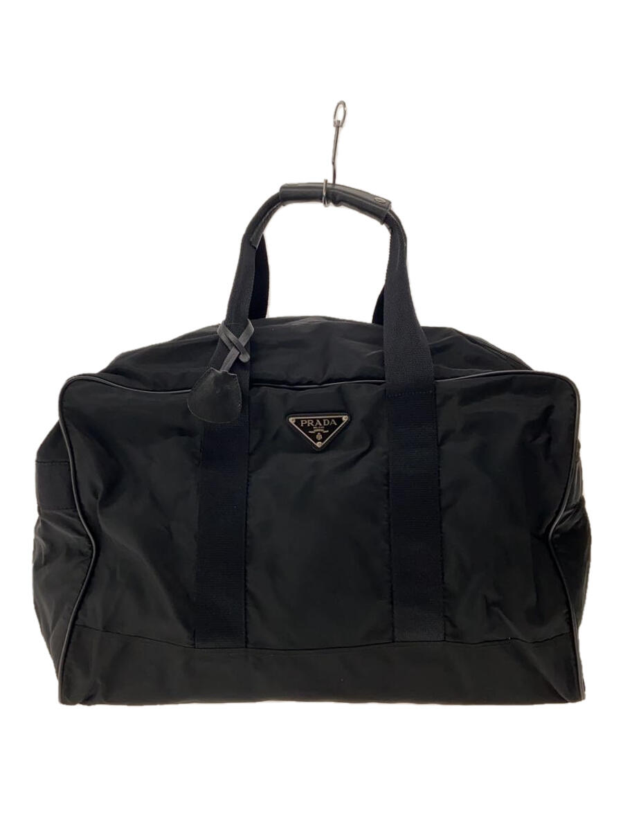 【中古】PRADA◆ボストンバッグ/ナイロン/BLK【バッグ】