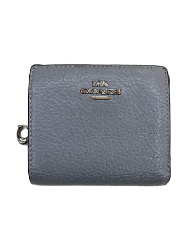 【中古】COACH◆2つ折り財布/レザー/GRY/無地/レディース【服飾雑貨他】 【中古】COACH◆2つ折り財布/レザー/GRY/無地/レディース【服飾雑貨他】