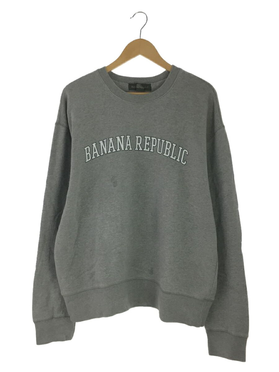 【中古】BANANA REPUBLIC◆スウェット/XL/コットン/SLV【メンズウェア】