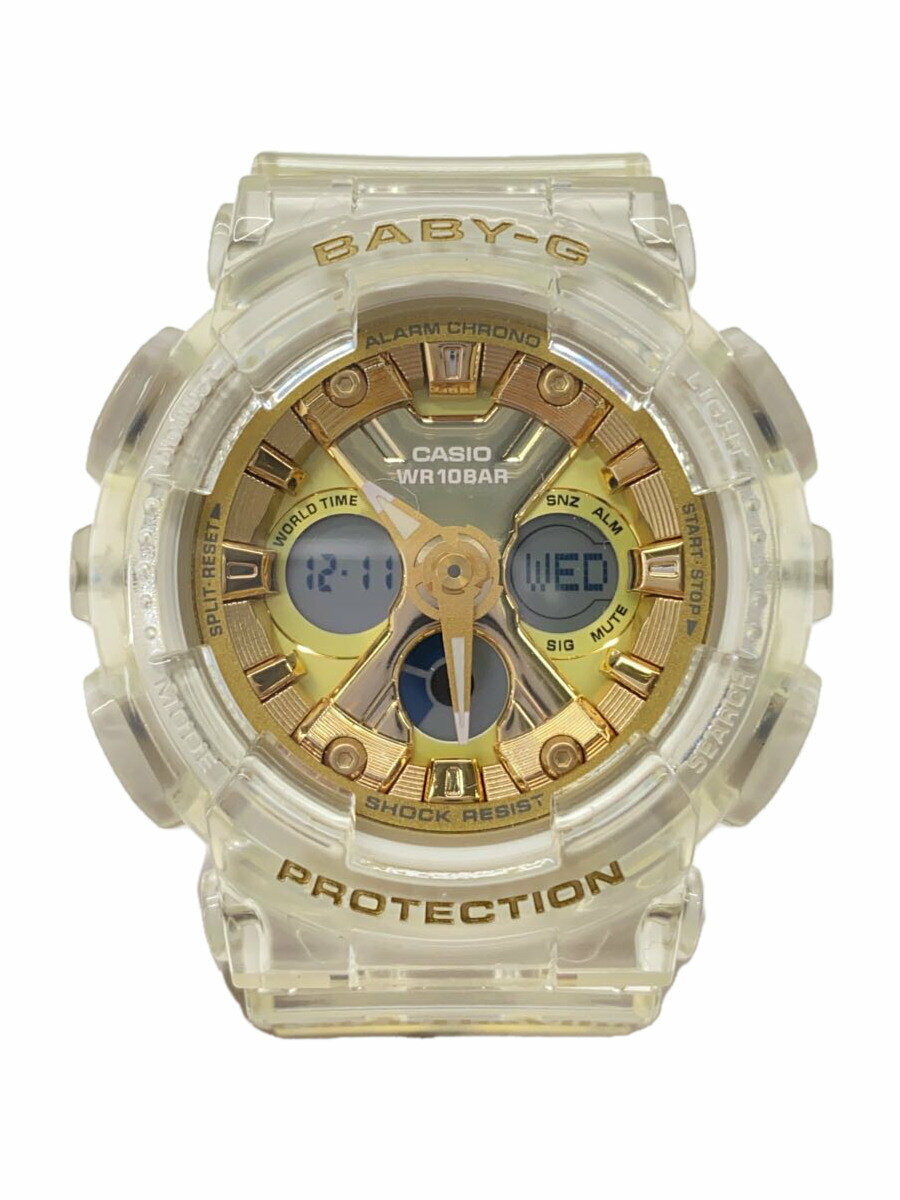 【中古】CASIO◆BABY-G/クォーツ腕時計/アナログ/BA-130CVG【服飾雑貨他】