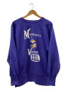 【中古】Champion◆90s/スウェット/L/コットン/BLU/REVERSE WEAVE/刺繍タグ【メンズウェア】