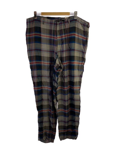 【中古】YOHJI YAMAMOTO◆ボトム/M/レーヨン/GRY/チェック/HF-P08-951【メンズウェア】 【中古】YOHJI YAMAMOTO◆ボトム/M/レーヨン/GRY/チェック/HF-P08-951【メンズウェア】