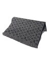 【中古】LOUIS VUITTON◆エシャルプ・モノグラムクラシック_モノグラム/ウール/グレー/灰色/総柄/メンズ【服飾雑貨他】
