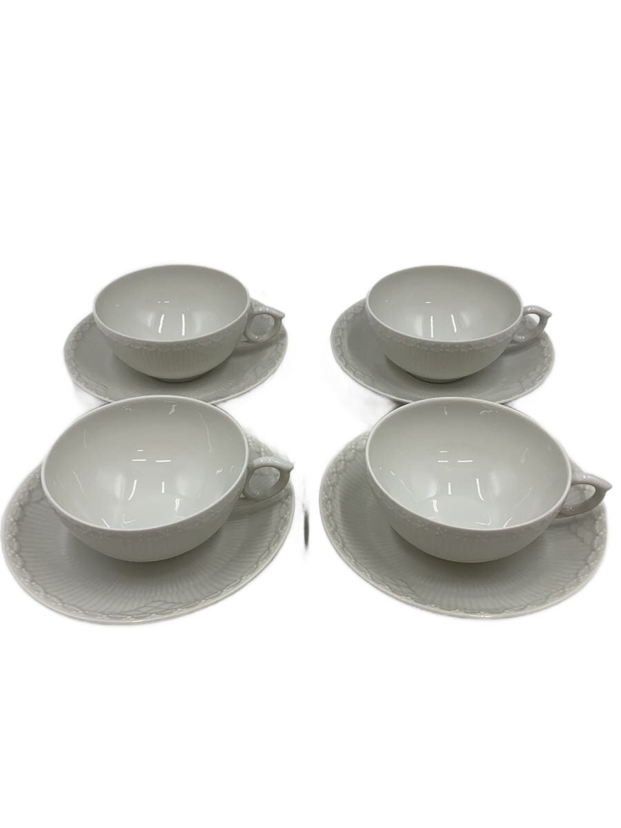 【中古】ROYAL COPENHAGEN◆カップ&ソーサー/4点セット/WHT//【キッチン用品】