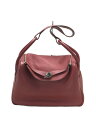 【中古】HERMES◆リンディ34/ショルダーバッグ/レッド/赤/無地//【バッグ】(4)