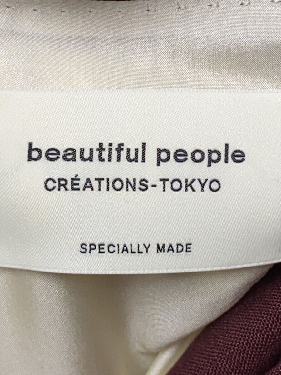 【中古】beautiful people◆テーラードジャケット/34/リネン/BRD/1915101001【レディースウェア】