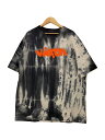 【中古】LOUIS VUITTON◆Tシャツ/--/コットン/GRY/4L/RM222 NPL HNY87W/22AW/インサイドアウトタイダイTシャツ【メンズウェア】