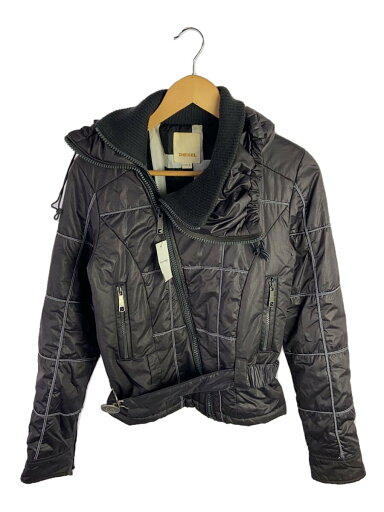 【中古】DIESEL◆00s/PUFFER JACKET/斜めジップ/斜めジップ/ジャケット/S/ポリエステル/GRY【メンズウェア】 【中古】DIESEL◆00s/PUFFER JACKET/斜めジップ/斜めジップ/ジャケット/S/ポリエステル/GRY【メンズウェア】