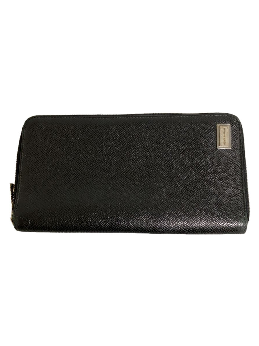 【中古】DOLCE&GABBANA◆長財布/レザー/BLK/メンズ//【服飾雑貨他】