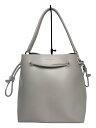 【中古】CHARLES&KEITH◆トートバッグ/レザー/GRY【バッグ】