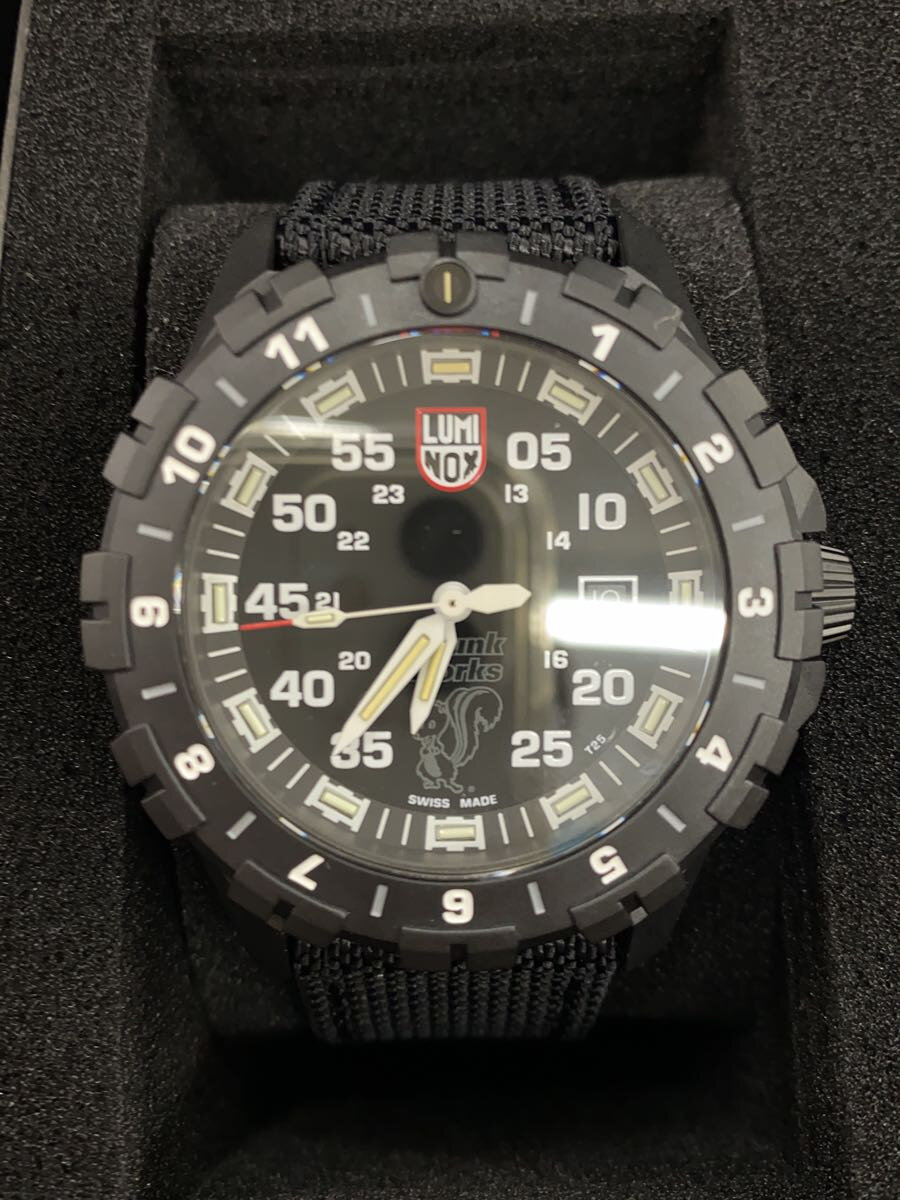 【中古】LUMINOX◆クォーツ腕時計/アナログ/--/BLK/BLK//【服飾雑貨他】