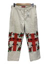 【中古】Supreme◆23SS/destruction of purity chino pants/ボトム/30/コットン/BEG/総柄【メンズウェア】